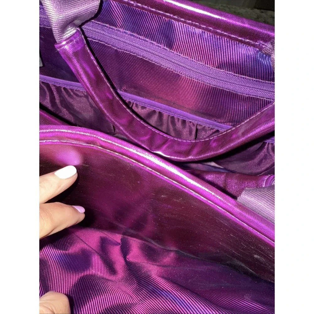 Younique Bright Hot‎ Pink Magenta Fuchsia Make-Up Organizer Bag Purse • VGUC‼